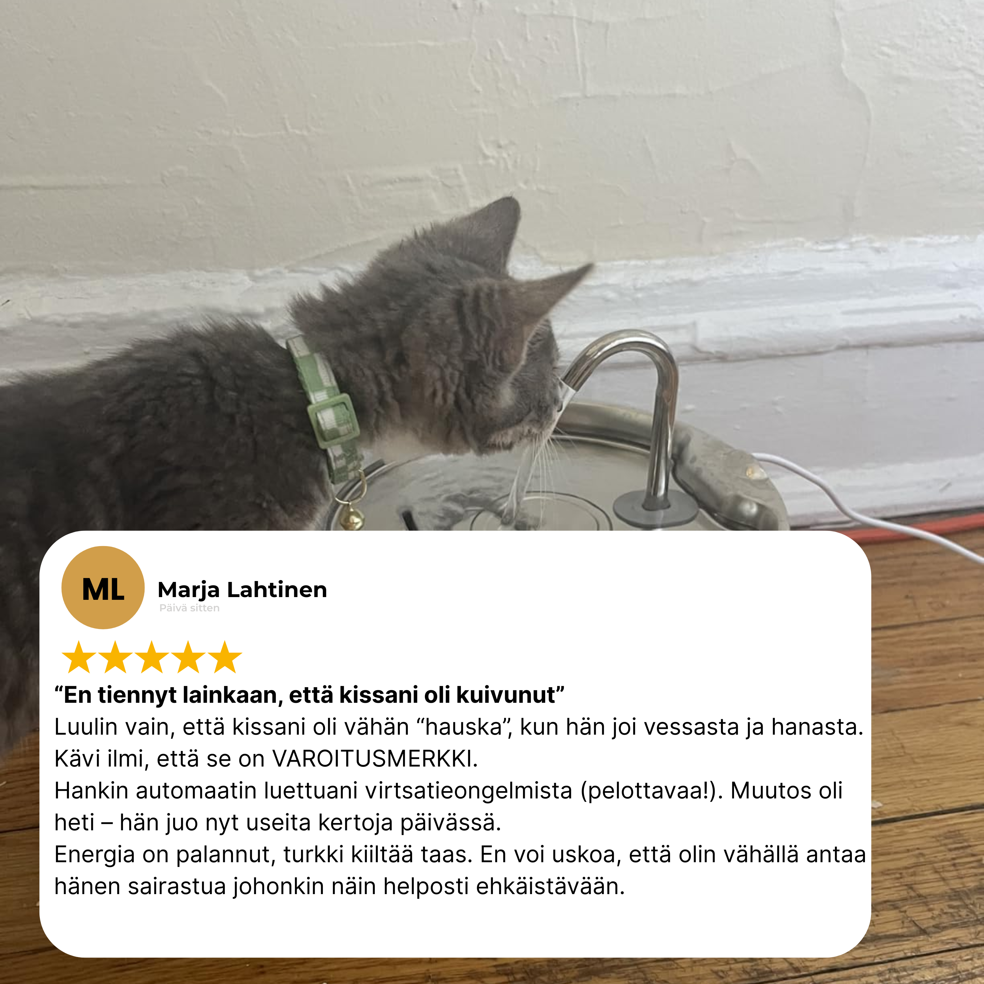 Kattellan Vesiautomaatti Ruostumattomasta Teräksestä